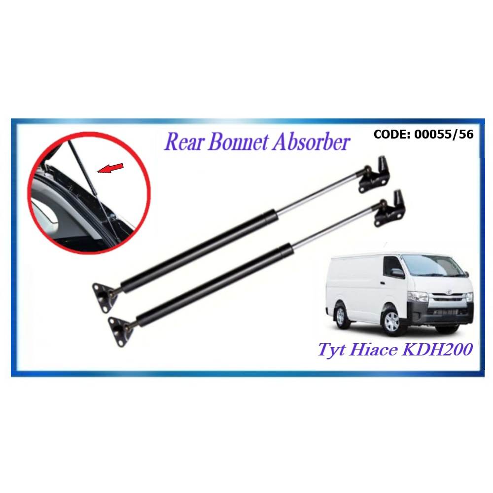 Toyota Hiace KDH200 RR Rear Bonnet Damper Boot Absorber 26