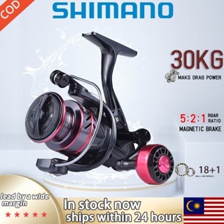 2024 NEW Shimano Reel Spinning reel Mesin Pancing 30kg Drag Fishing Reel  Fishing Accessories 12+1BB Double Spool