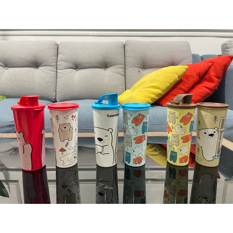 Tupperware bear tumbler 470ml (2pc) | Shopee Malaysia