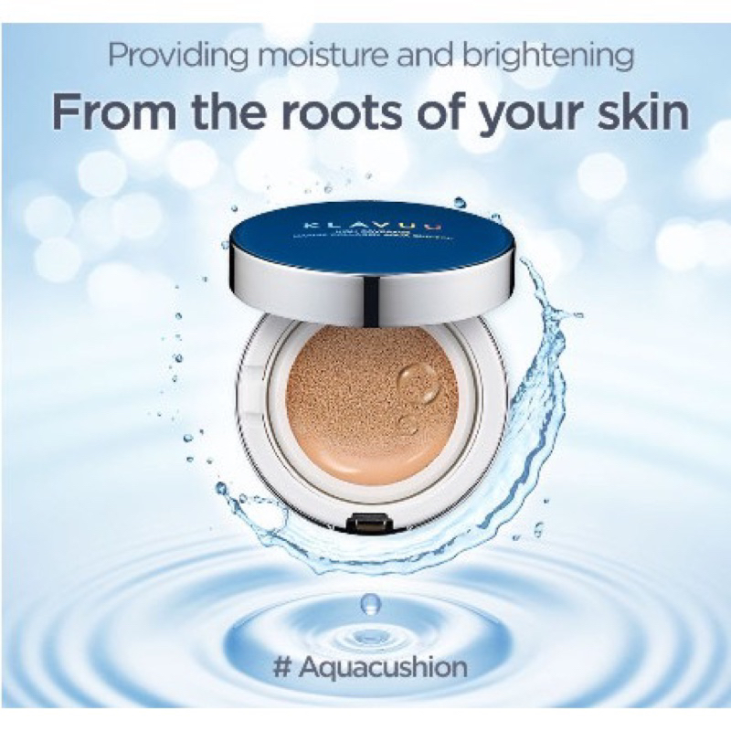 KLAVUU Blue Pearlsation High Coverage Marine Collagen Aqua Cushion 12g ...