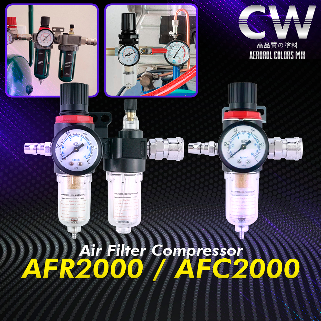 [ Oil Filter AFR2000 & AFC2000 ] Air Compressor Pneumatic Water Filter Air Regulator Oil Water