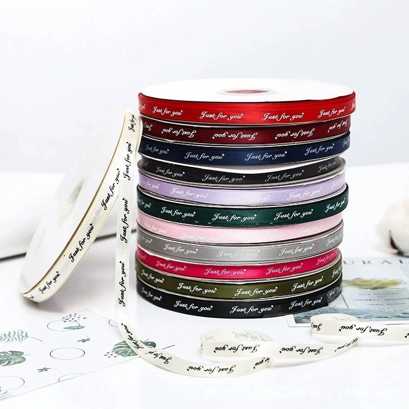 1cm Just For You Ribbon Decoration Ribbon Satin Ribbon Reben | Shopee ...