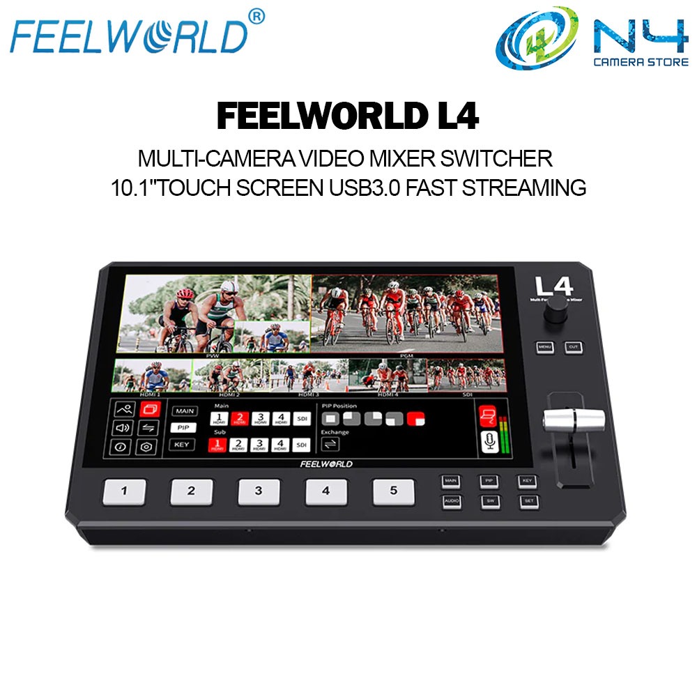 FeelWorld LIVEPRO L4 / L2 Plus / L1 Multicamera Video Switcher Live ...