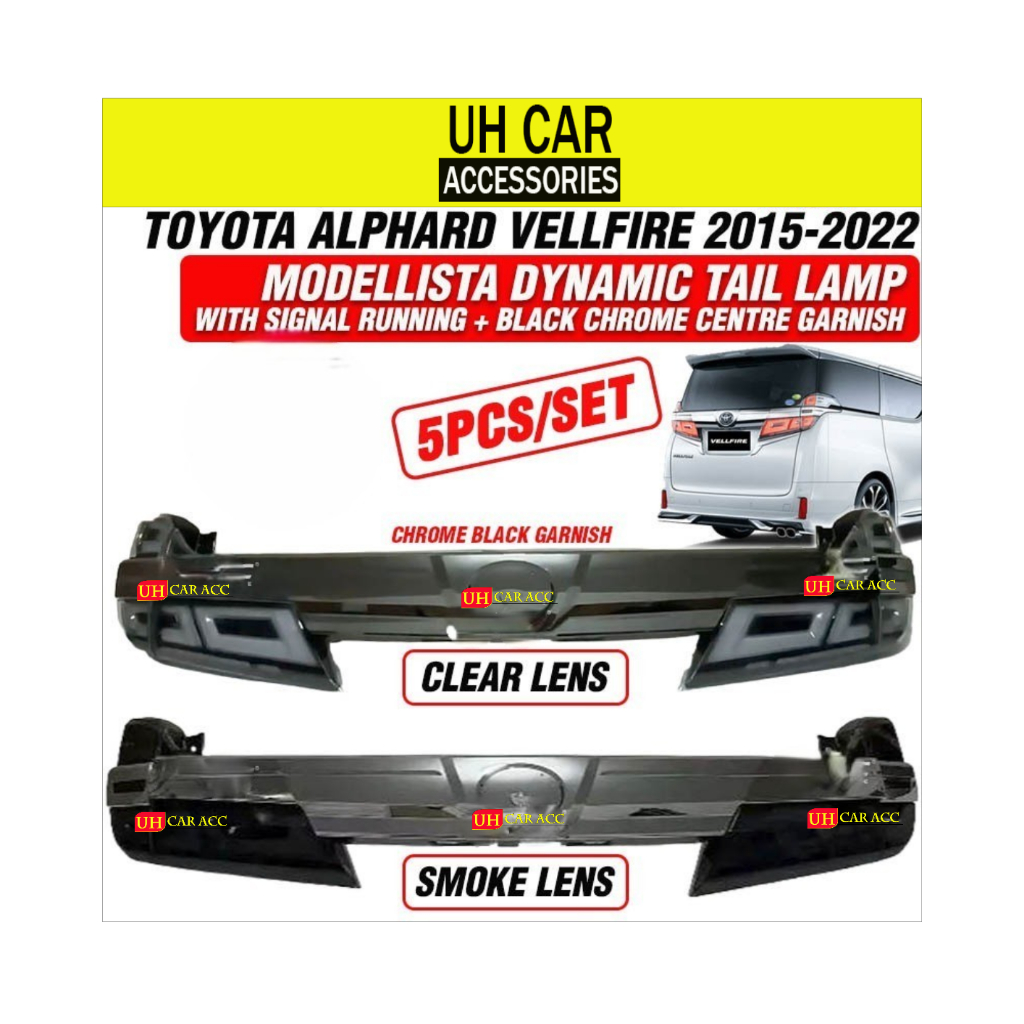 TOYOTA ALPHARD VELLFIRE 2015 - 2022 MODELLISTA DYNAMIC TAIL LAMP WITH ...