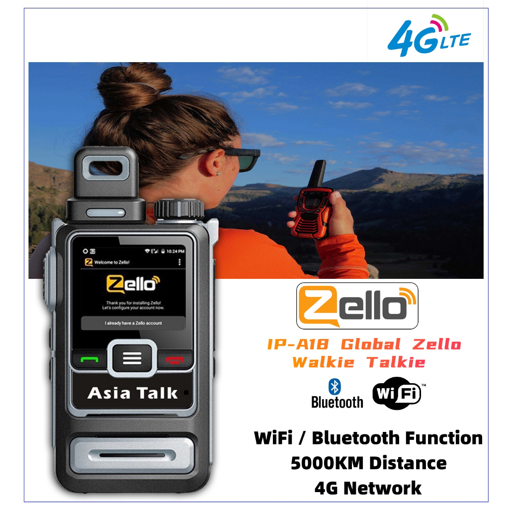 IPA18 Zello Mini Walkie Talkie 5000km walkie talkie high quality long