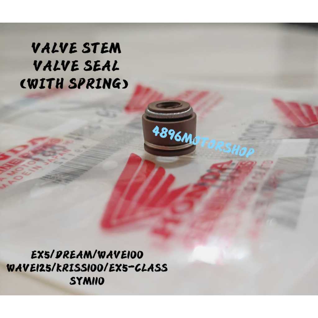VALVE SEAL STEM JAPAN WITH SPRING HONDA EX5 DREAM EX5CLASS WAVE100