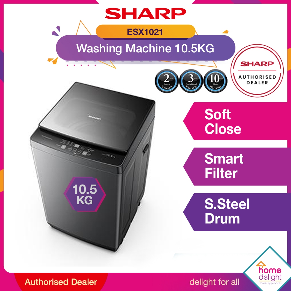 Sharp Washing Machine 10.5KG ESX1021 Shopee Malaysia