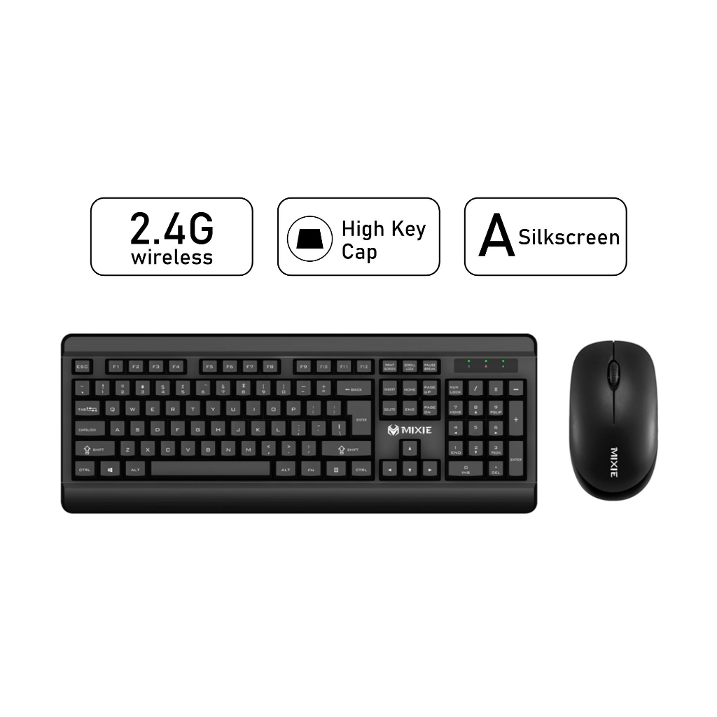 Mixie MT-4100 / MT4100 / Wireless Keyboard + Mouse ( Combo ) | Shopee ...