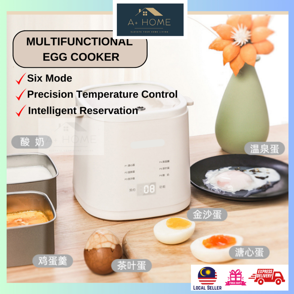 Fully Automatic Egg Cooker Boiler Soft Boil Electric Auto Egg Steamer Portable Easy Use Multi Function 220V Intelligent