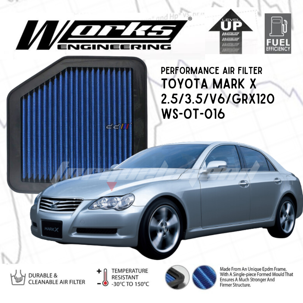 (TOYOTA MARK X 2.5/3.5/V6/GRX120) WORKS PERFORMANCE HIGH FLOW DROP IN ...