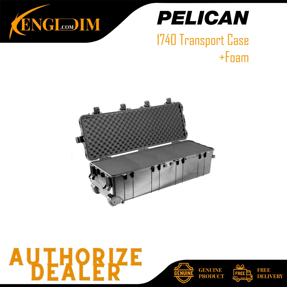 Shotgun Case Pelican 1740 Case With Foam - Waterproof Hard