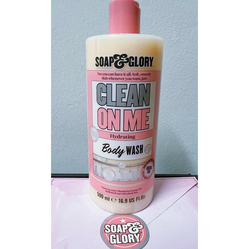 100 Original Soap & Glory Clean On Me Shower Gel Original Pink Body