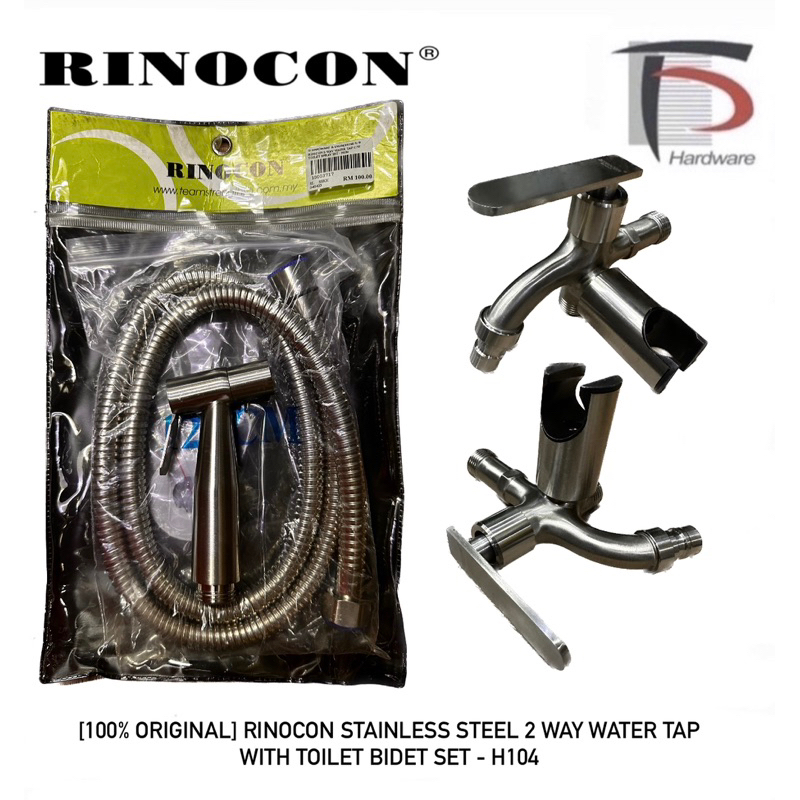 [100% ORIGINAL] RINOCON STAINLESS STEEL 2 WAY WATER TAP WITH TOILET ...