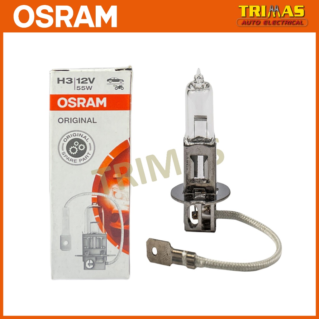 Original Osram H3 12V 55W Halogen Sport Light Bulb Mentol Spotlight ...