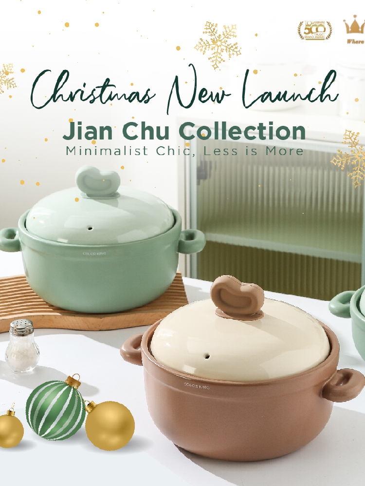 Color King JianChu 100% Ceramic Stock Pot 4000ml/ Ceramic Cookware ...