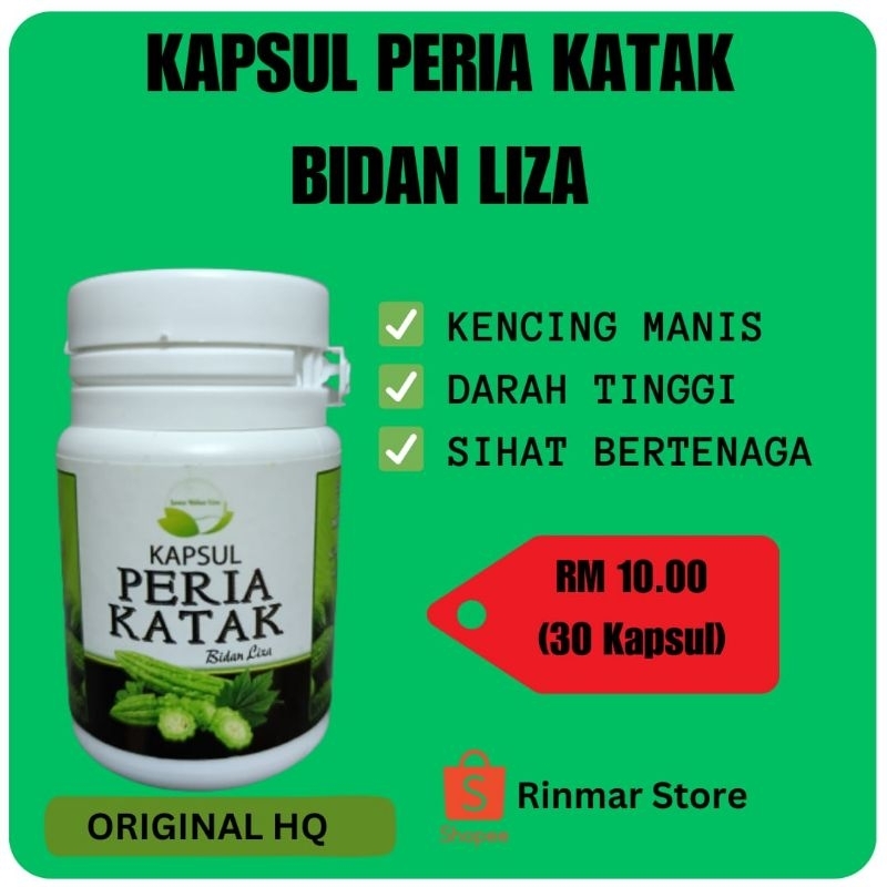 Kapsul Peria Katak Bidan Liza 30 Kapsul Shopee Malaysia 6725