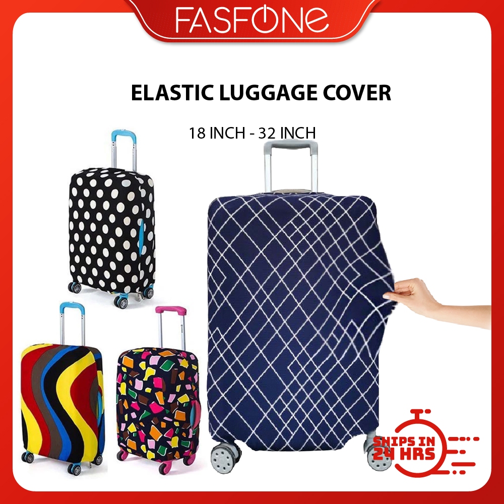 Luggage Protector Elastic Luggage Cover Luggage Suitcase Dust Proof Anti Scratch Shopee Malaysia