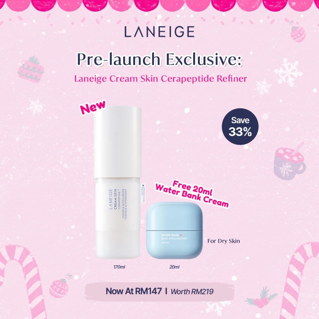 Prelaunch Exclusive Laneige Cream Skin Cerapeptide Refiner 170ml