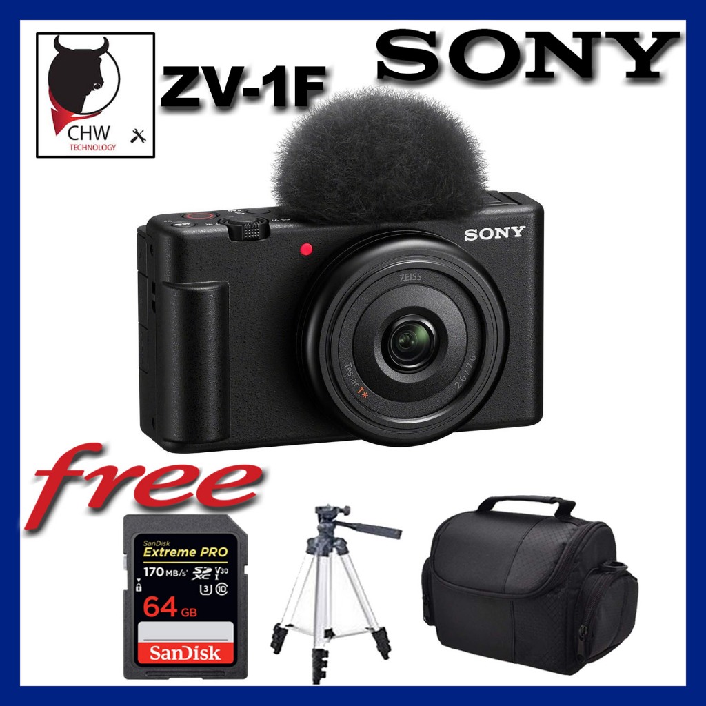 SONY ORIGINAL MALAYSIA ZV1F ZV1F FREE EXTREME PRO 64GB, TRIPOD AND