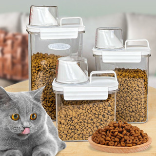 KAWANKU Cat Dry Food Container Airtight Storage Box BPA Cereal