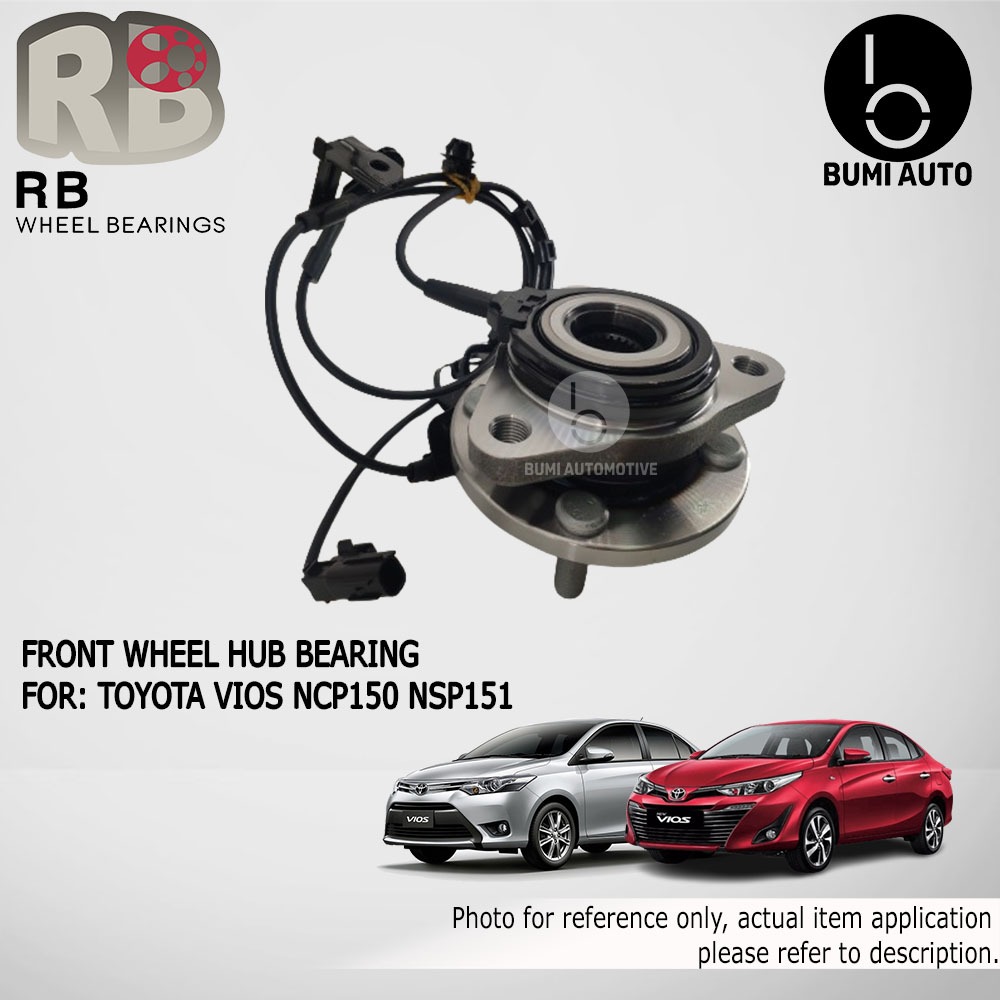 Toyota Vios NCP150 NSP151 Front (Depan) / Rear (Belakang) Wheel Bearing ...