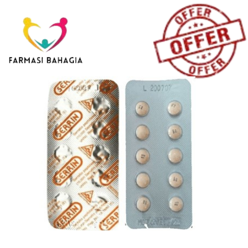 SERRIN TABLET 5MG 10'S (KERADANGAN / BENGKAK GUSI/ SURUT BENGKAK ...