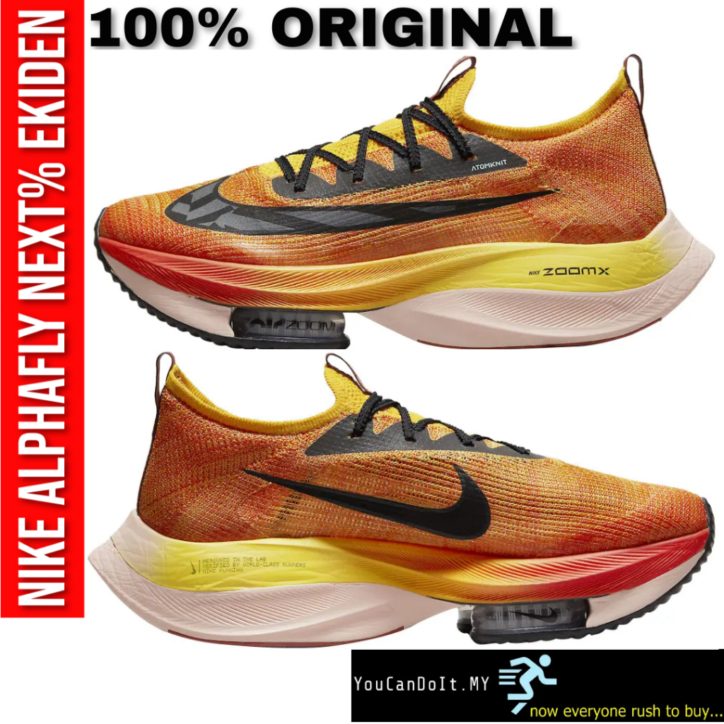 [100 Ori] Nike Air ZoomX Alphafly Next Ekiden Carbon Plate Men Speed