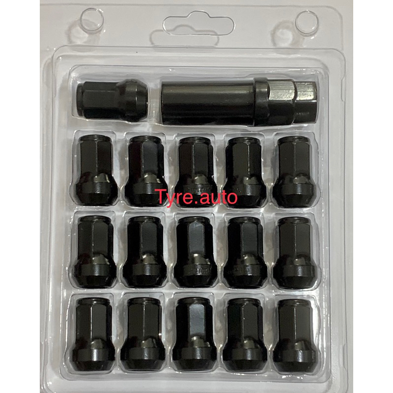 ( Black) Heptagon Tyre Nut Besi Wheel Nut Sport Rim Kecil | Shopee Malaysia