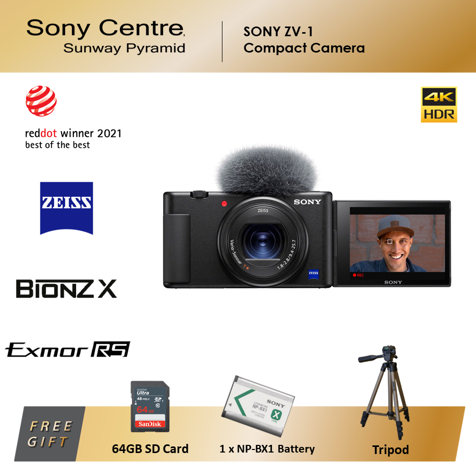 SONY Digital Camera ZV1 SONY ZV1 + FREE 64GB SD Card Shopee Malaysia