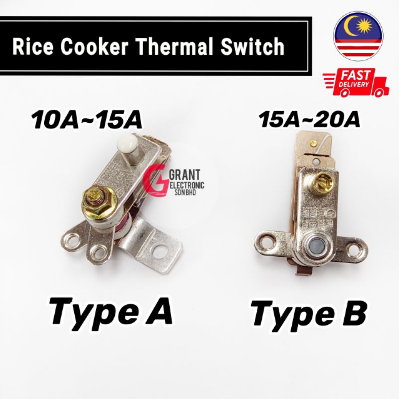 Rice Cooker Thermal Switch KSD101 10A 15A 20A Periuk Nasi thermal
