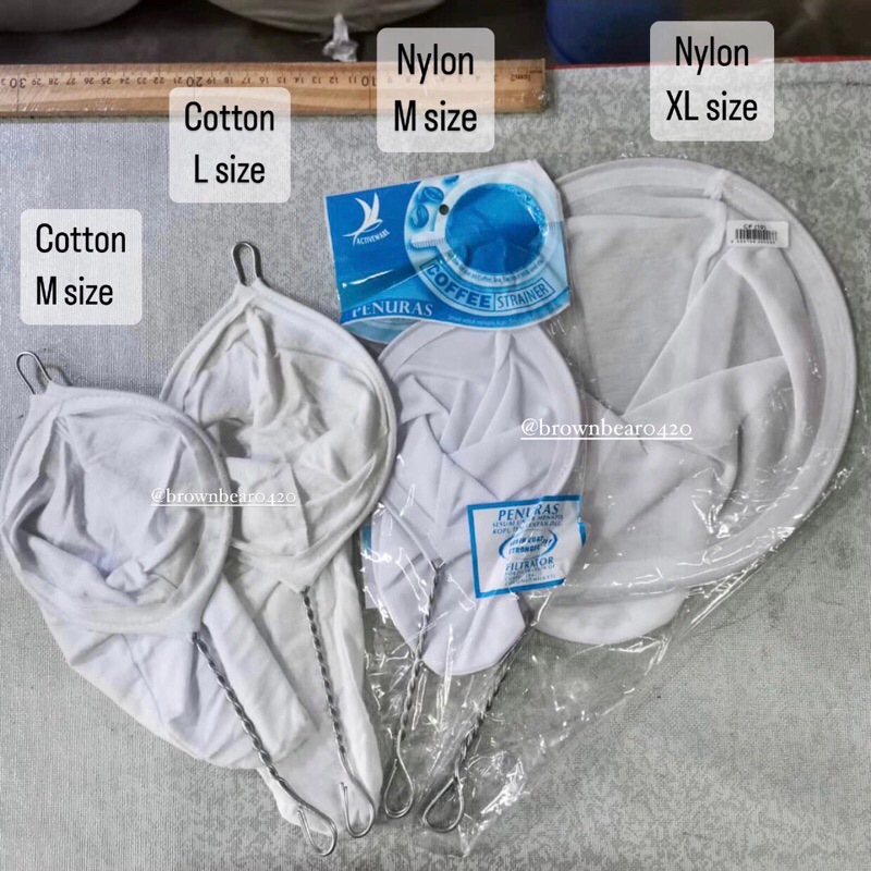 【Cotton/Nylon】High Quality M/L/XL Penapis Kain Tapis Kopi Penuras Tebu ...