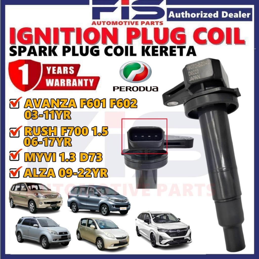 FIS Car Ignition Coil Plug Perodua Alza Myvi 1.3 D73 Toyota Rush F700