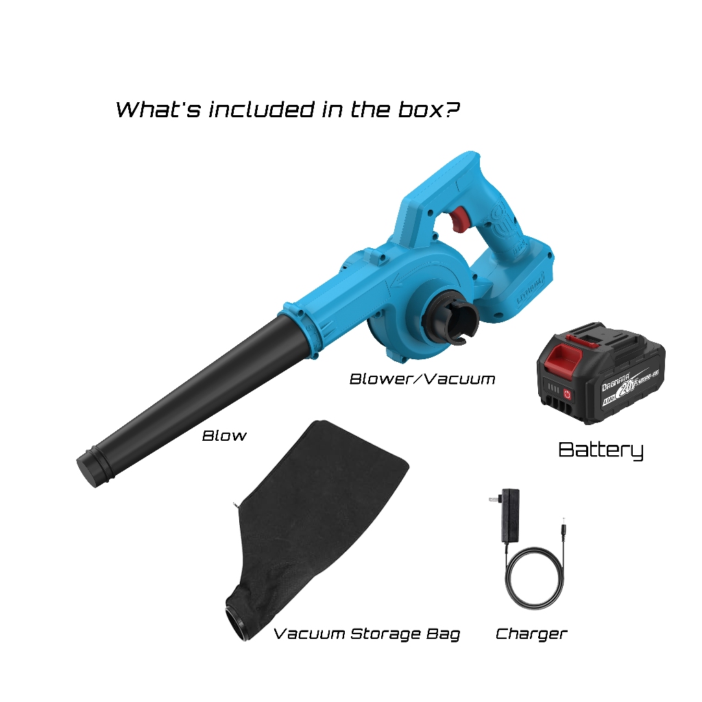 DAGMARA Cordless Blower & Vacuum,Leaf Sawdust Blower Cleaner ,for