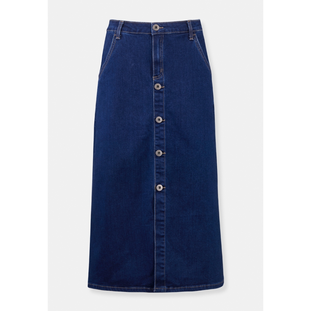 Cheetah midi 2025 skirt denim