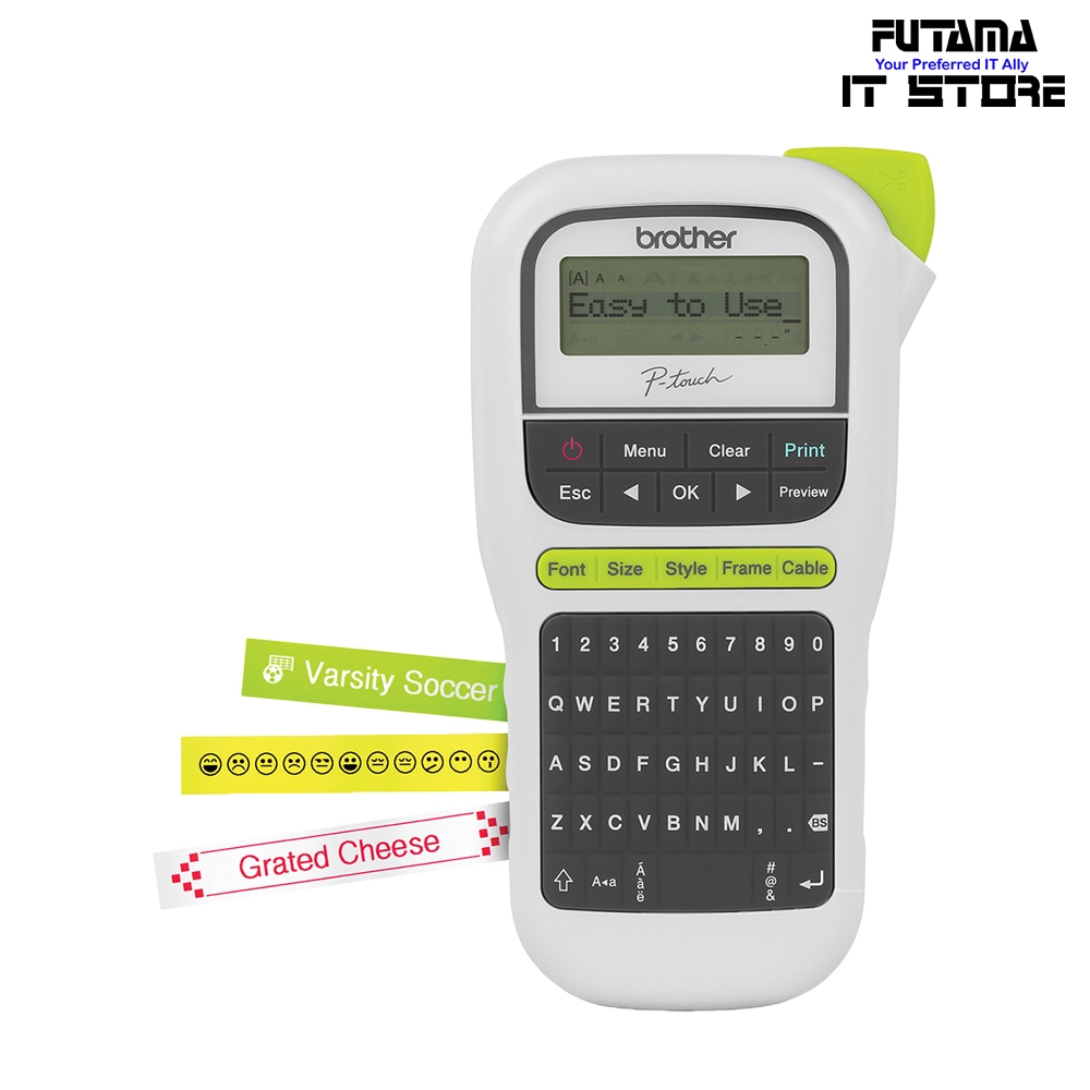 Brother P-Touch H110 Label Printer - QWERTY Keyboard/Up to 12mm tape/Up ...