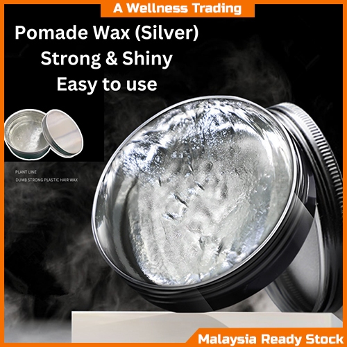 *No Brand* Pomade Hair Wax Silver 100g Strong & Shiny Long Lasting