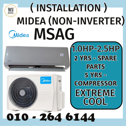 [INSTALLATION] Midea wall mounted nonin r32 (3star) 1.0hp 2.5hp