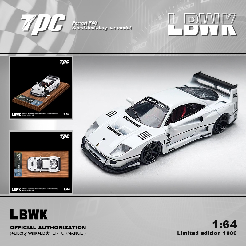 LBWK F40 (white) // TPC 1:64 scale diecast | Shopee Malaysia