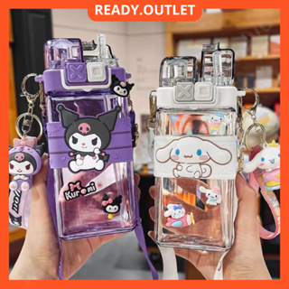 420ml Sanrioed Thermos Cup Kawaii Anime Kuromi Cinnamoroll Thermal Bottle  304 Stainless Students Portable Water Bottle Kids Gift