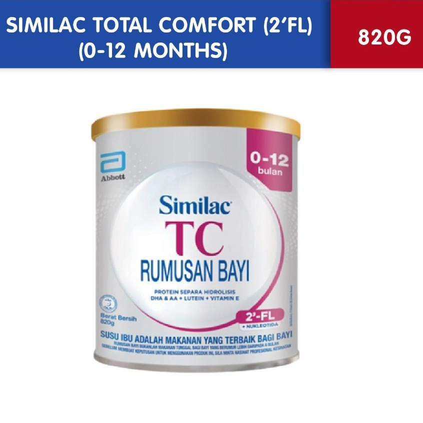 Similac total comfort 012 months 820g EXP01/2025 Shopee Malaysia