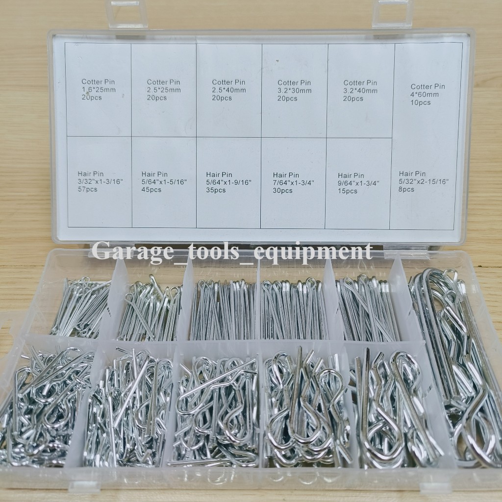 XR TOOLS 300Pcs Cotter Pin Set | Hair Pin Set | Shopee Malaysia