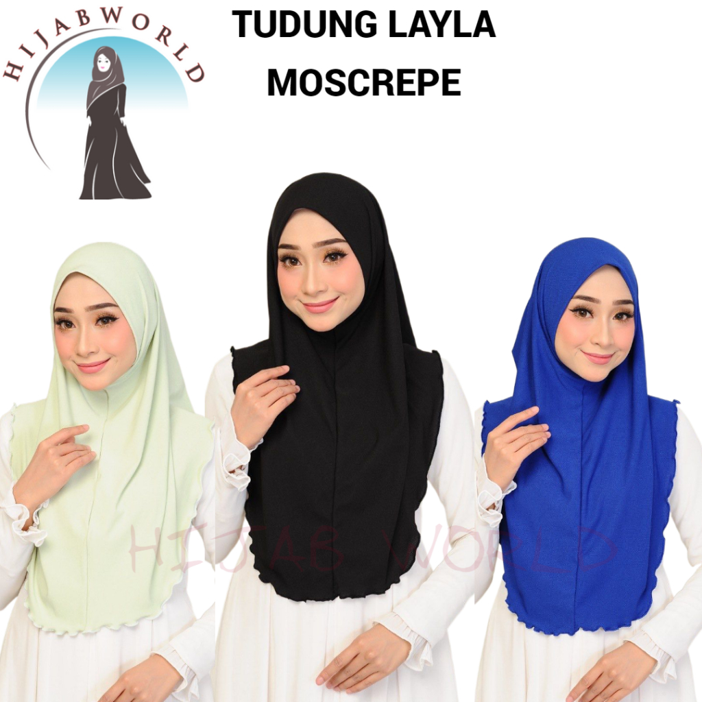 TUDUNG SARUNG LAYLA AWNING LIPAT Saiz M HARGA BORONG/ INSTANT LAYL New ...