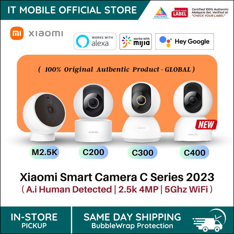 Xiaomi 360° Camera C300 2K Infrared Full Color Night Vision AI Humanoid  Detection Two-way Audio Security Camera