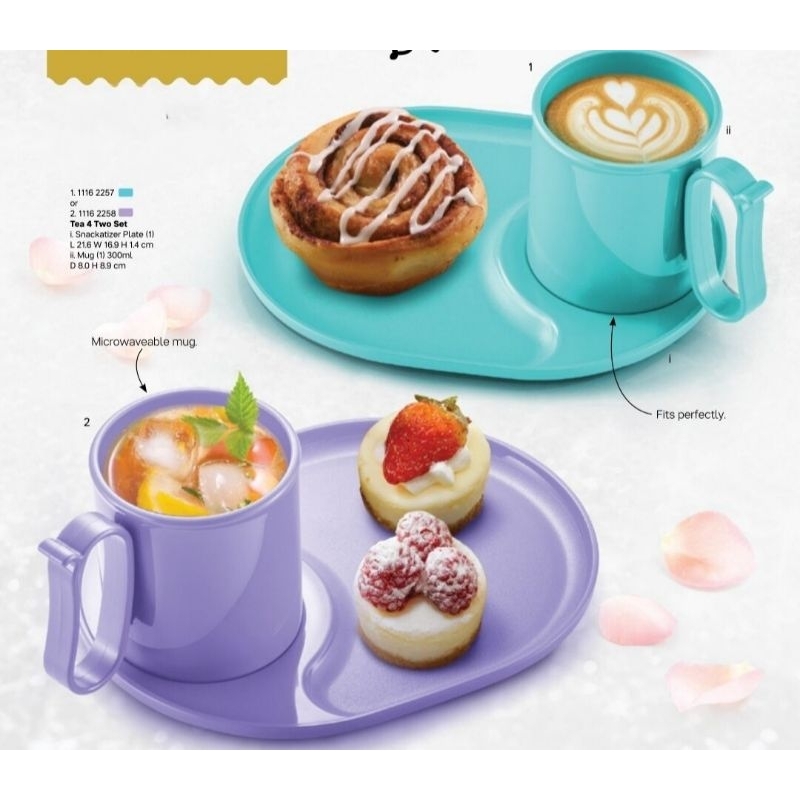 TUPPERWARE Tea 4 Two Set(2 Pcs) | Shopee Malaysia
