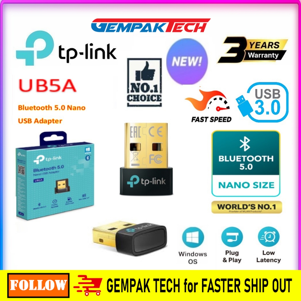 TP-Link UB500 UB5A Wireless Bluetooth 5 BT 5 Nano USB Adapter For PC ...