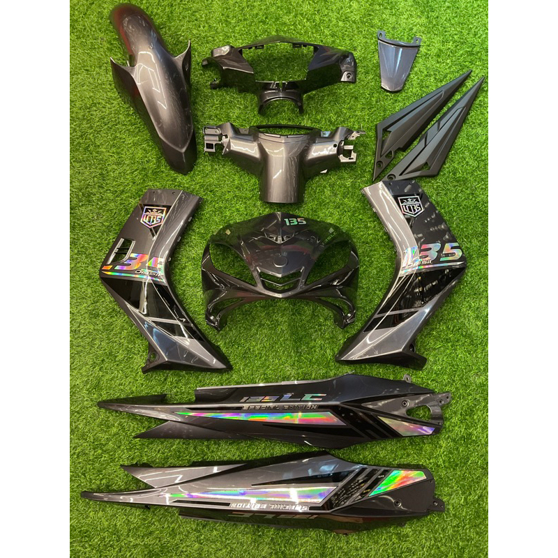 COVERSET LC 135 V1 KELABU CHROME SPECIAL EDITION STICKER TANAM Shopee Malaysia