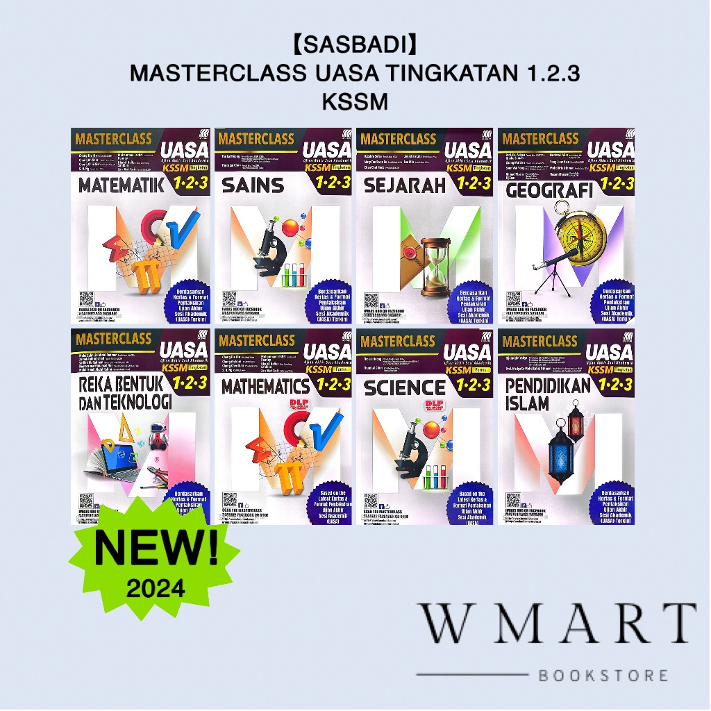 【Sasbadi】Buku Rujukan: MASTERCLASS UASA Tingkatan 1.2.3 KSSM 2024 ...