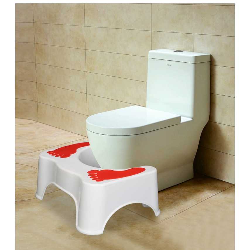 SOLID Modern Adult Non-slip Squatty Potty ☀ Bathroom Toilet Stool Sit ...