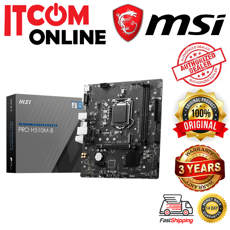 MSI PRO H510M-B SOCKET 1200 MOTHERBOARD | Shopee Malaysia