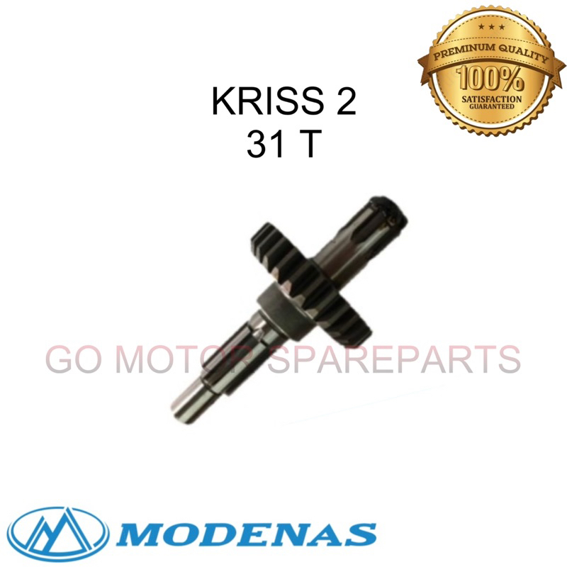 KRISS 1 KRISS2 KRISS110 FRONT SPOCKET SHAFT 30T 31T COUNTER SHAFT ...